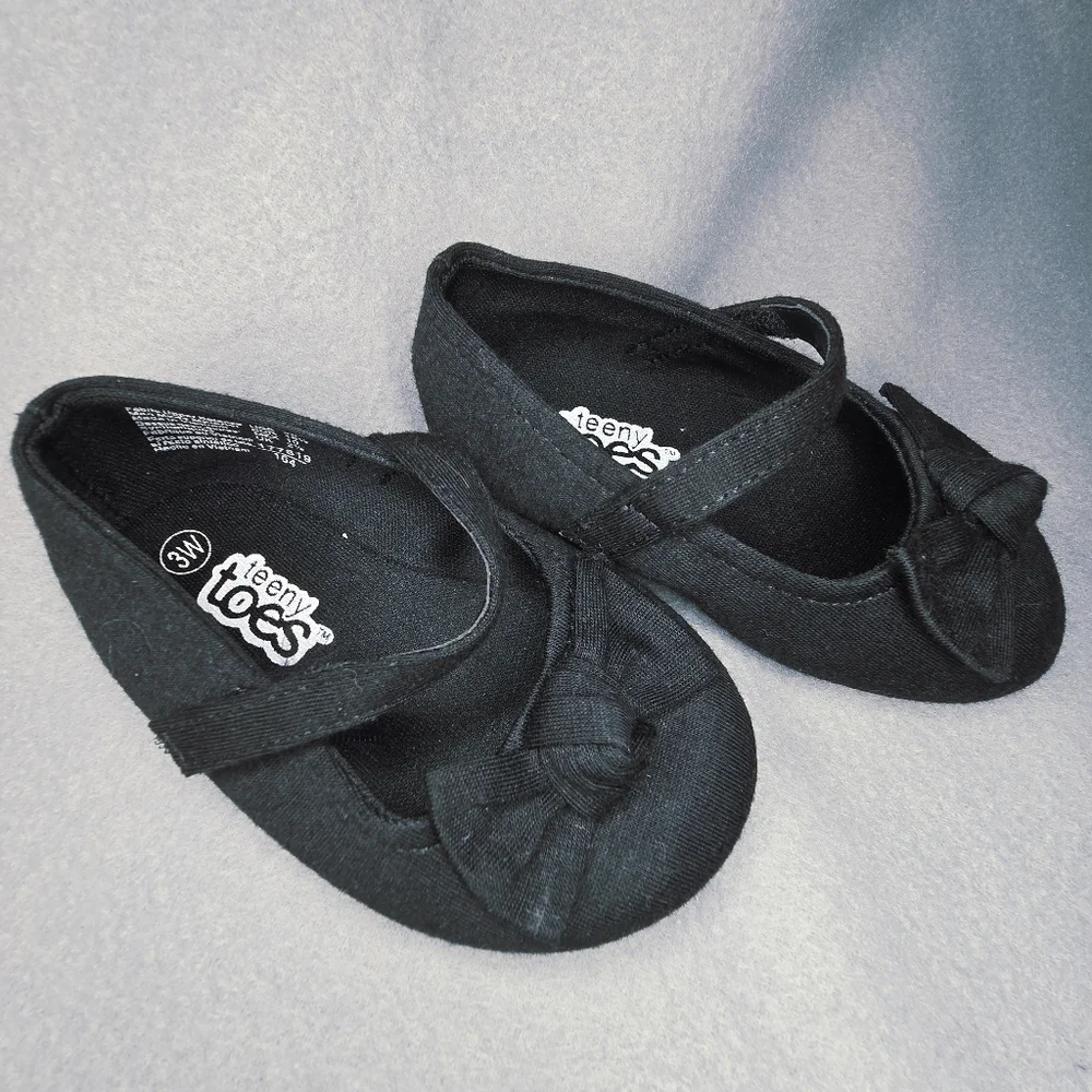Teeny Toes Toddler Girls Ballerina Flats Size 3W